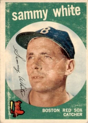 1959 Topps #486 Sammy White Boston Red Sox FR - Image 1 of 2