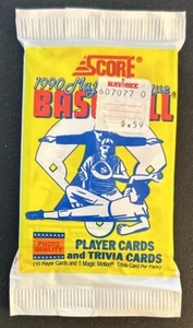 1990 Score Baseball Pack Terry Kennedy Giants Top Lenny Webster Rookie Twins Bac - Picture 1 of 2