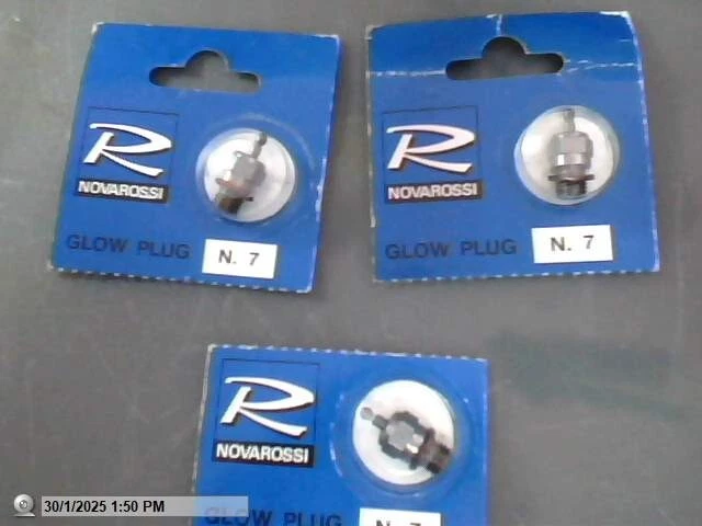 NEW Glow Plug Long Reach N7 STD x3 Suit Novarossi Part #N7 - Image 1 of 1