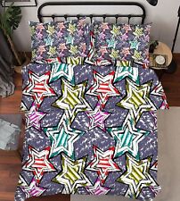 3D Painted Stars 686 Bed Pillowcases Quilt Duvet Cover Set Single King UK Lemon
