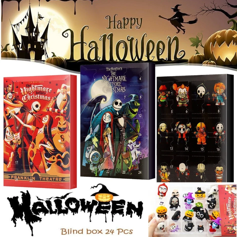 Halloween Advent Calendar Halloween 24 Days Countdown Calendar Halloween Gifts - Image 1 of 4