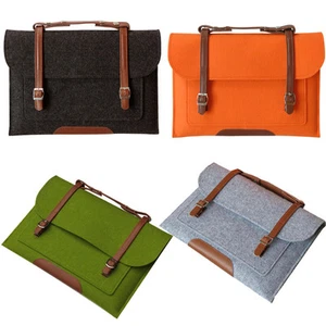Woolen Felt Carry Sleeve Bag Case Cover Skin for MacBook Air Pro 11"13" 15" - Imagen 1 de 23
