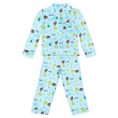 New Disney store Tiana Pajama Set Girls Princess and The Frog many sizes - Image 1 of 4