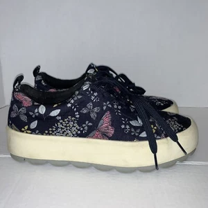 ZARA TRAFALUC Blue floral Shoes - Picture 1 of 10