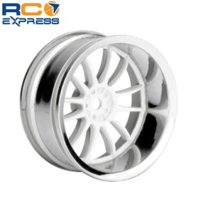 Ruedas HPI Racing Work Xsa 26 mm cromo/blanco 9 mm offset (2) HPI3285 - Imagen 1 de 1