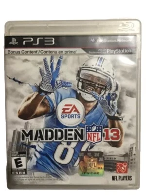 Madden NFL 13 Football Video Game￼￼ Sony PlayStation 3 Tested works - Image 1 of 4