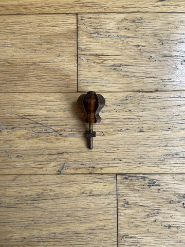 Vintage Glass Brown Drawer Knob or Pull / J013 Cover