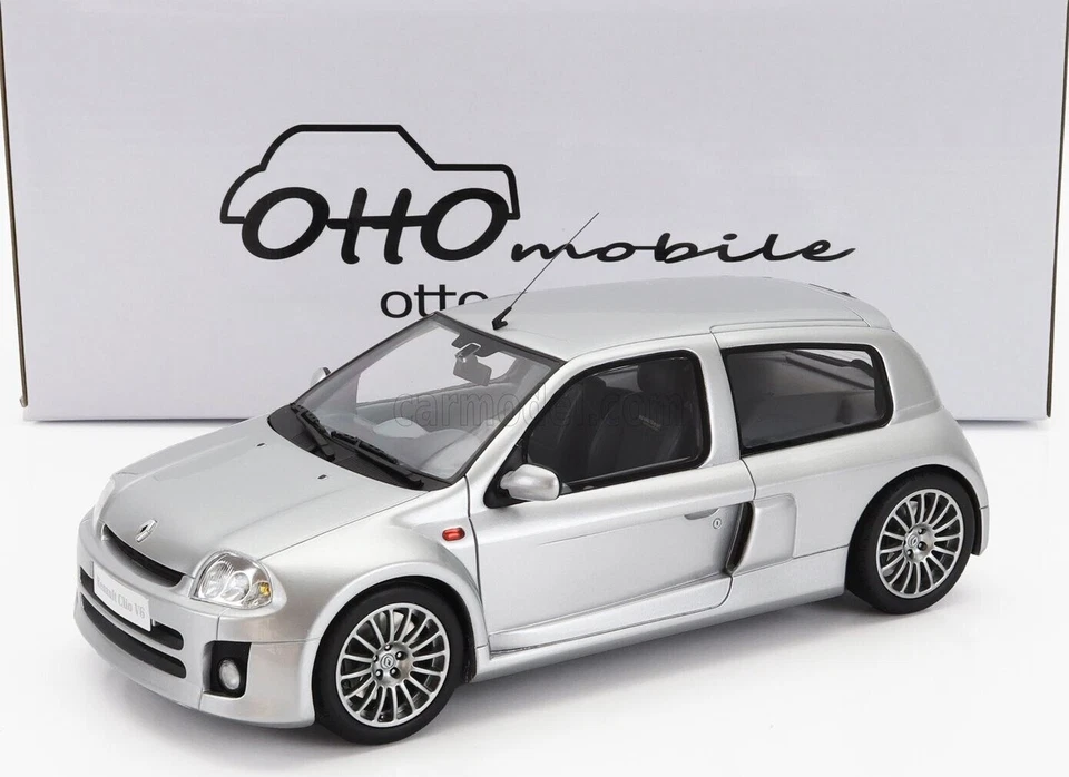 Renault Clio V6 Sport Fase 1 Anno 2001 Argento OT1034 1 18 OttO-mobile