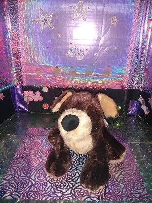 🦄Ganz / Webkinz "Mocha Pup" Dog Brown & Tan Color HM348 10" Plush! *No Code. - Image 1 of 4