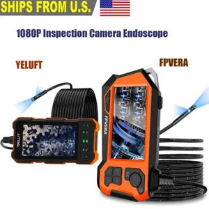 1080P FHD Pipe Inspection Camera Endoscope Video Sewer Drain Cleaner Waterproof - Picture 1 of 28