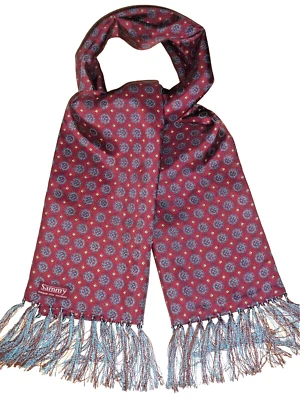 Vintage SAMMY Scarf Cravat Dapper Scooter Mod Indie Goodwood Ascot Races Tootal - Image 1 of 4