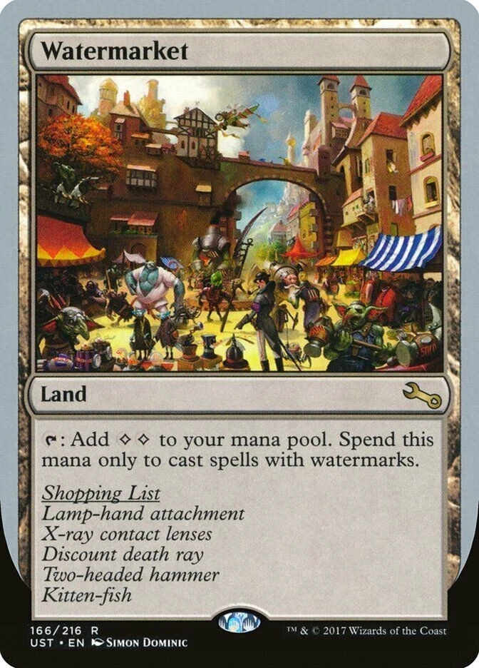 Watermarket Rare Unstable MTG Magic NM - Image 1 of 1