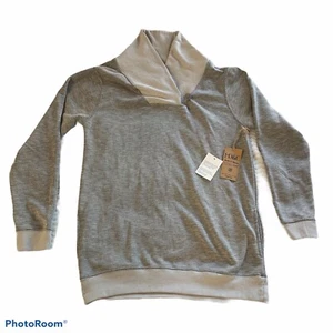 PD&C Paper Denim Cloth, Pullover Men's M Sweater With Kangaroo Pocket Light Gray - Picture 1 of 7