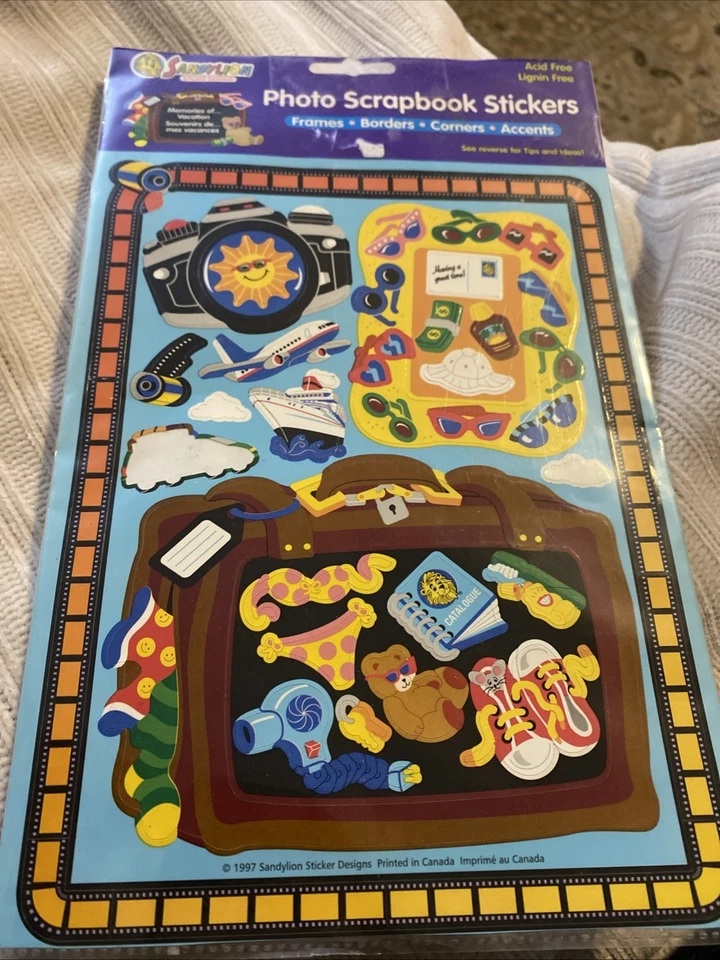 Álbum de recortes de fotos vintage pegatinas Sandylion - marcos *RETIRADO* usado Foto 1 de 1