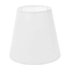  Pantalla de tela blanca: cubierta de lámpara moderna E14 para luces de mesa de escritorio - tela - Imagen 1 de 12