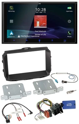 JVC USB Bluetooth 2DIN DAB Lenkrad Autoradio für Alfa Romeo Giulietta 2013-2021 - Bild 1 von 4