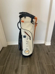 Stitch SL2 Stand Golf Bag WHITE/ BLUE 4-Way DIVIDE W/ Dual Strap Light Sunday - Picture 1 of 5
