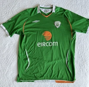 Vintage Y2K Umbro Ireland Eircom Soccer⚽️ Jersey Football XL Green Short Sleeve - Picture 1 of 12