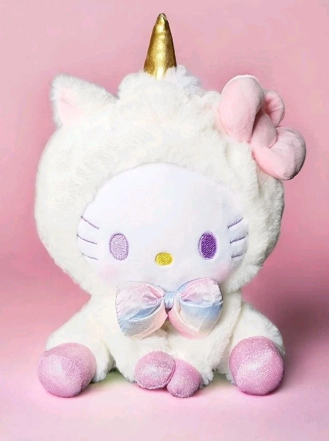  Hello Kitty 独角兽 10 英寸毛绒玩具 — 第 1/2 张图片