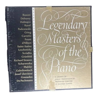 VARIOUS Legendary Masters Of The Piano 1963 Vinyl Box Set (7) SWV 6633 - VG+ - Image 1 of 4