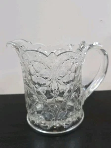 McKee Bergkristall Krug Wasser Klarglas Floral - Bild 1 von 9