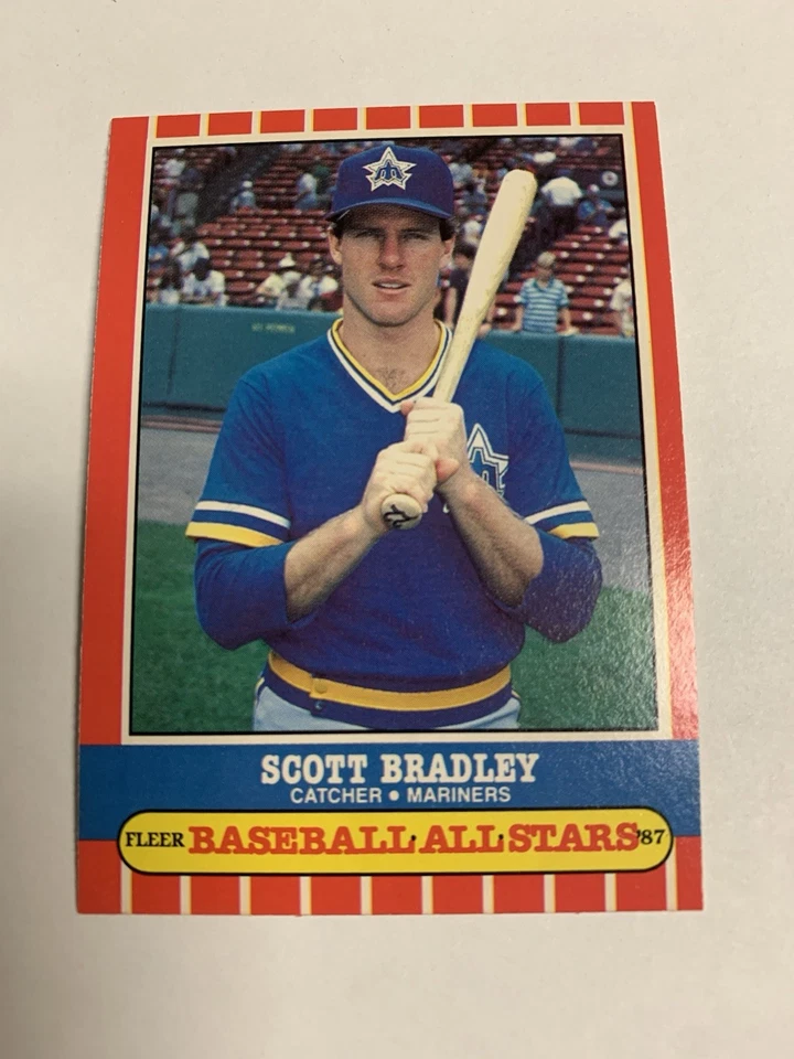 1987 Fleer Baseball Allstars Scott Bradley Seattle Mariners   - Image 1 of 1