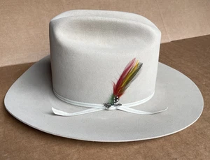 Sombrero ranchero Stetson 4X Silverbelly talla 7 1/8 con caja - Imagen 1 de 18