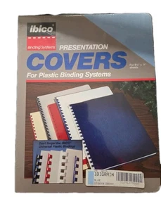 Ibico Präsentationshüllen; Einbandhüllen; 25 Sets; neu, blau - Bild 1 von 1