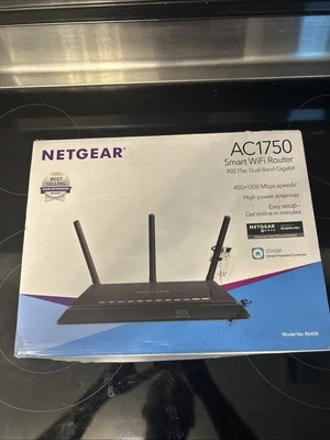 Netgear Ac1750 Dual Band Smart WiFi Router R6400 USED Missing Power Plug!! - Image 1 of 4