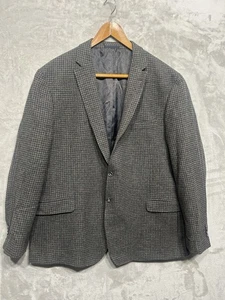 Jos A Bank Sport Mantel Herren 48R Hahnentritt Blazer Grau Braun Wolle Tailored Fit - Bild 1 von 13