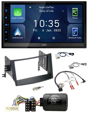 JVC DAB Bluetooth Lenkrad USB 2DIN Autoradio für Subaru Legacy Outback 09-15 - Bild 1 von 4