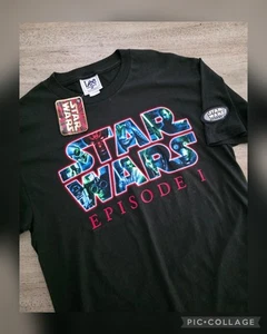 Vintage 90s Star Wars Episode 1 Phantom Menace Promo T-Shirt Gr. L Neu mit Etikett Darth Maul - Bild 1 von 13