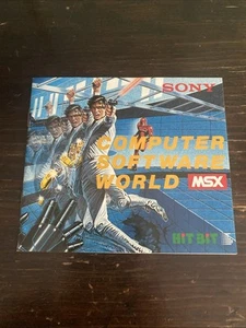 MSX - SONY Computer Software world (Games Catalog) - Original Brochure - Hit Bit - Imagen 1 de 2