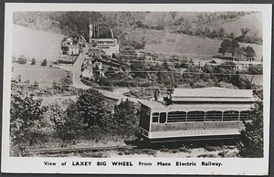 ISLE OF MAN Postkarte Laxey Big Wheel von Manx Electric Railway - Bild 1 von 1