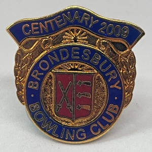 Brondesbury Bowling Club Centenary 2009 London England Enamel Pin Badge Bowls - Picture 1 of 2