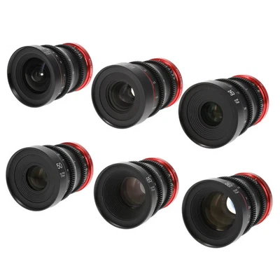 Juego de lentes de cine con montaje RF Meike MK-10/35/50/65/8522T-RF T2.2 USADO con estuche rígido Foto 1 de 4