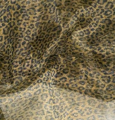 Leopard  Print Organza Fabric 60” Width 1 Yard - Image 1 of 2