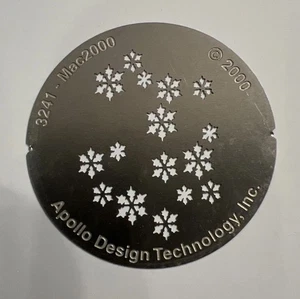 Apollo Design Technology Martin Mac 2K Mac 2000 copos de nieve metal Gobo #3241 - Imagen 1 de 3