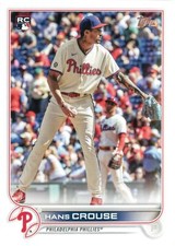Hans Crouse 2022 Topps Series 2 Baseball Rookie Card #642 Philadelphia Phillies