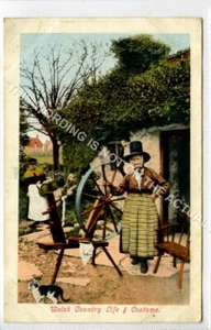 (KLf2072-490) Welsh Country Life & Costume, Spinning Wheel, 1905 Used G-VG - Picture 1 of 2