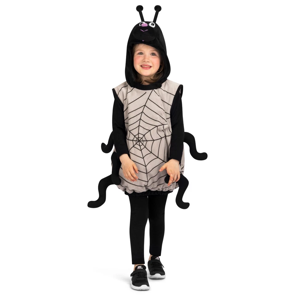 ORLOB HANDEL Fasching Karneval Kostüm Kinder Spinne Gr. 104-110 und Gr. 116-128