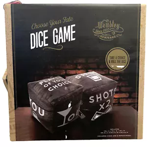 NUEVO Juego de dados de Wembley Toma una oportunidad y tira el juego de beber dados inflables - Imagen 1 de 4