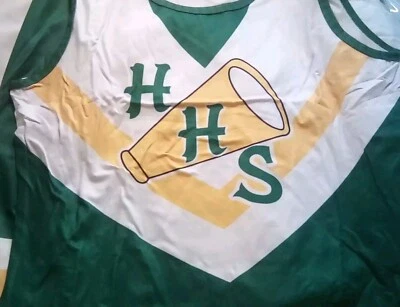 Disfraz de animadora Chrissy joven traje de tigre Hawkins para niñas XL verde/amarillo Foto 1 de 4