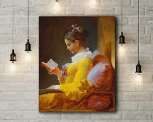 Jean-Honore Fragonard: The Reader. Fine Art Canvas - Picture 1 of 2