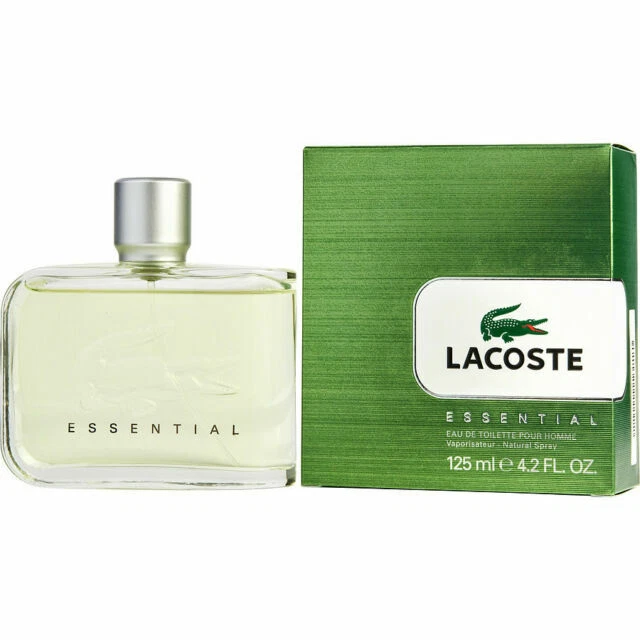 Lacoste Essential 125ml Spray Eau De Toilette Perfume Mens Fragrance Scent
