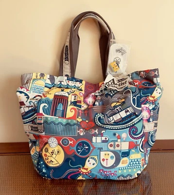 Bolso de Hombro LeSportsac Artista en Residencia Alma Pulpo Submarino Llave Cap Foto 1 de 4