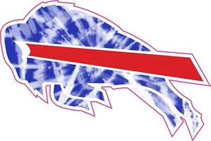 Buffalo Bills Blue/White Pattern Full Size Football Helmet Decals - Picture 1 of 3