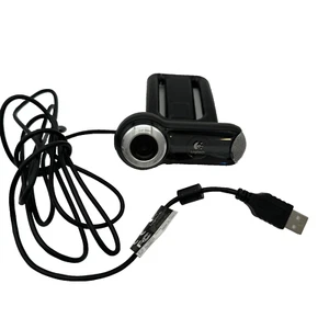 Logitech Quick-Cam V-UBM46 USB Webcam Pro 9000 Carl Zeiss Microphone 2MP - Picture 1 of 7