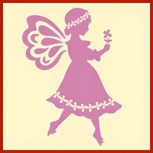 VOLKSKUNSTFEE 1 - SILHOUETTE Kinder Kinder Zeichnen Bürgersteig - die kunstvolle Schablone - Bild 1 von 6