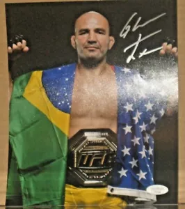 Glover Teixeira Autografo Firmato 8x10 Certificato JSA Auto UFC Light Heavy Champ - Foto 1 di 3
